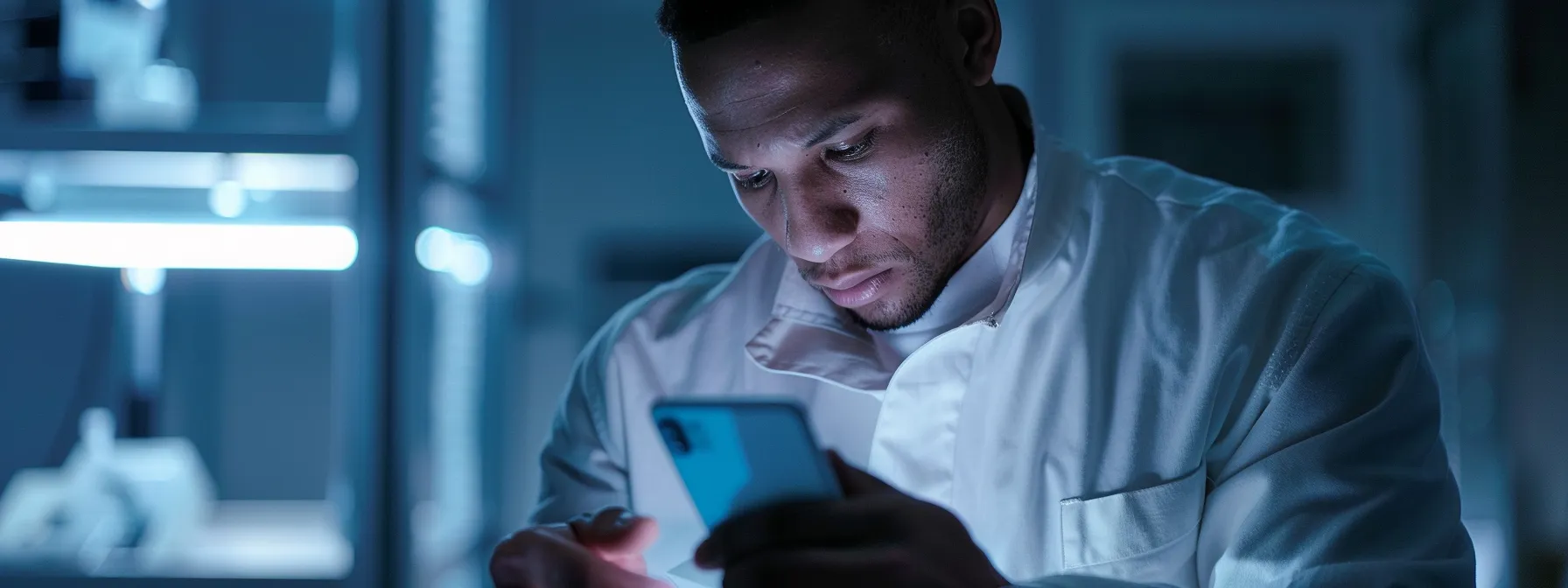 a professional technician expertly examines a modern iphone under soft, focused lighting in a sleek, organized repair center, highlighting the theme of reliable device troubleshooting and customer service. a professional technician expertly examines a modern iphone under soft, focused lighting in a sleek, organized repair center, highlighting the theme of reliable device troubleshooting and customer service.