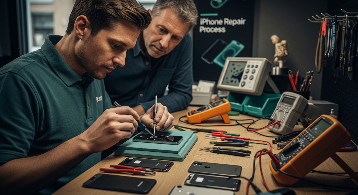 iPhone repair process iPhone repair process